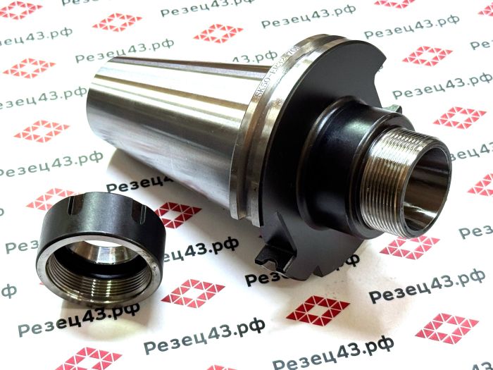 Цанговый патрон SK50 с ключом и набором цанг ER32 в кейсе (SK50-ER32-18PCS)