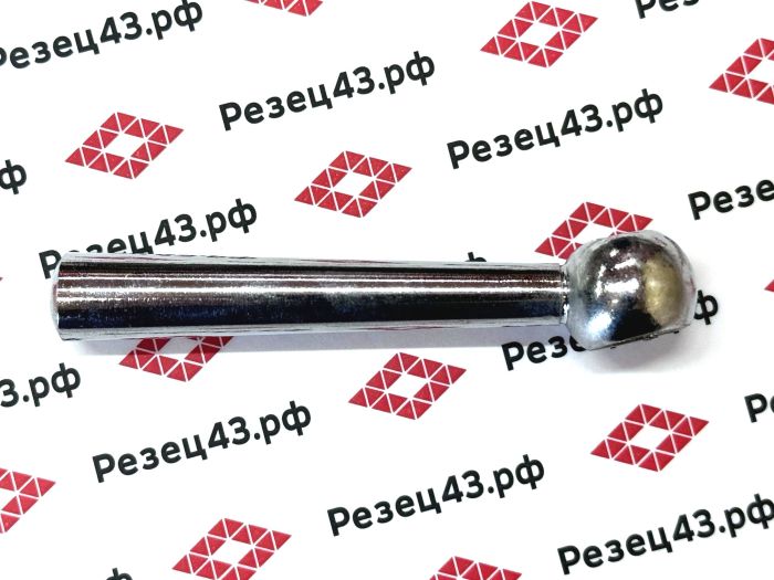 Ручка для станка шарообразная на стальном стержне 80 мм c резьбовым отверстием М10