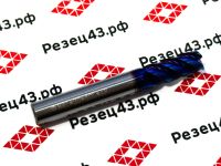 Концевая фреза с закруглённым углом режущей кромки R1 D8-D8-60 4Z, сталь (HRC65)