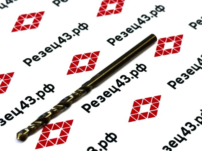 Сверло из быстрорежущей стали 3,5 мм HSS Co M35 (кобальт)