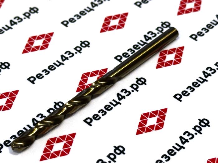 Сверло из быстрорежущей стали 4,9 мм HSS Co M35 (кобальт)
