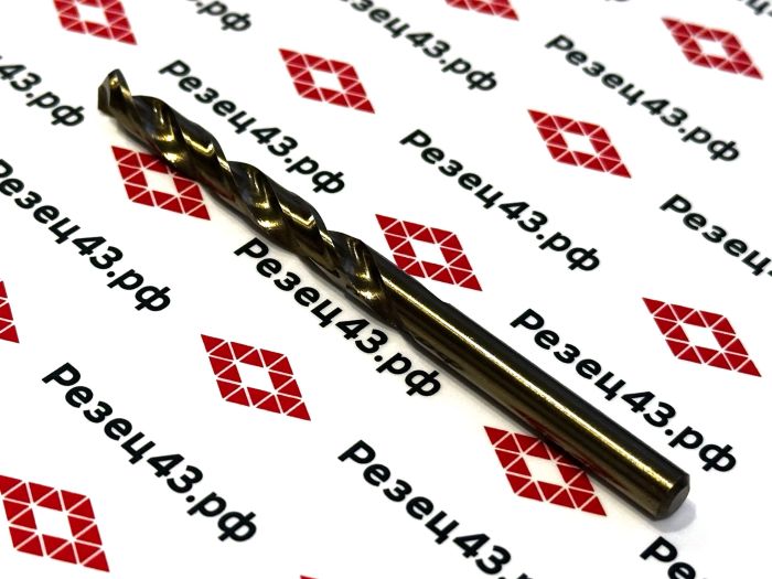 Сверло из быстрорежущей стали 6 мм HSS Co M35 (кобальт)