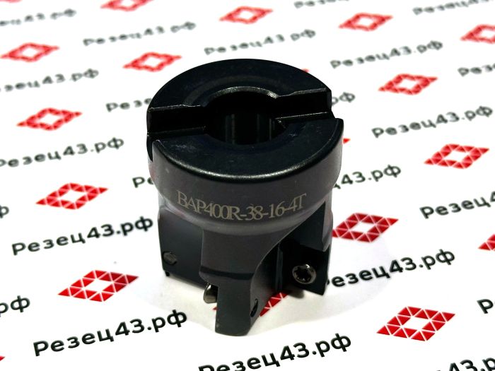 Торцевая насадная фреза 90 градусов, под сменные пластины TAP400R-38-16-4T (HZSK)