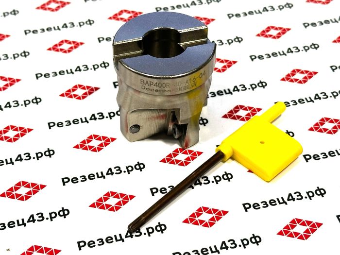 Торцевая насадная фреза 90 градусов, под сменные пластины TAP400R-40-16-4T (HZSK)