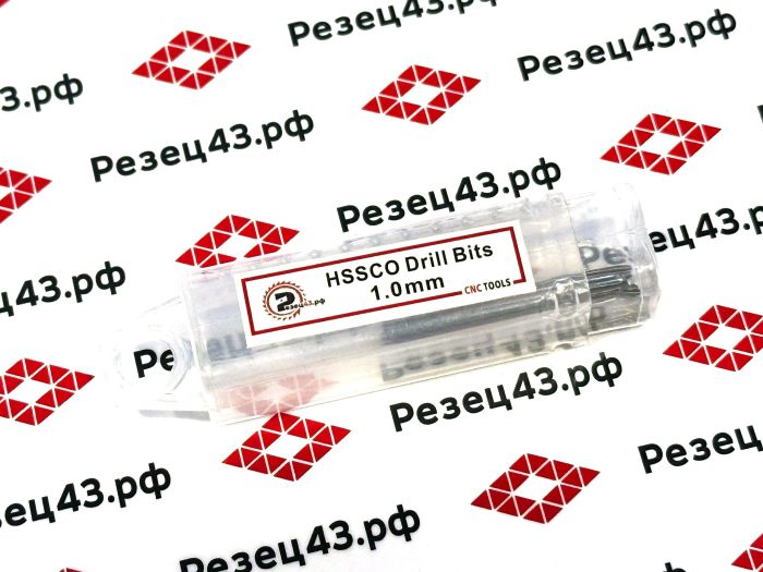 Сверло из быстрорежущей стали 1 мм HSS Co M35 (кобальт)