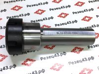 Цанговый патрон с цилиндрическим хвостовиком с лыской, диаметр 32 мм, для цанг ER40 (SL32-ER40-100)