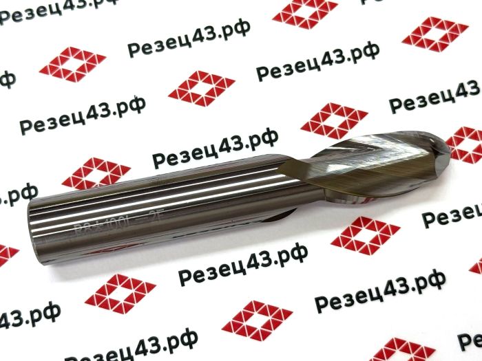 Сферическая фреза R8 D16-D16-100 2Z, алюминий (HRC55)