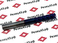 Концевая фреза с закруглённым углом режущей кромки R0.5 D10-D10-100 4Z, сталь (HRC65)