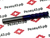 Концевая фреза с закруглённым углом режущей кромки R1 D8-D8-75 4Z, сталь (HRC65)