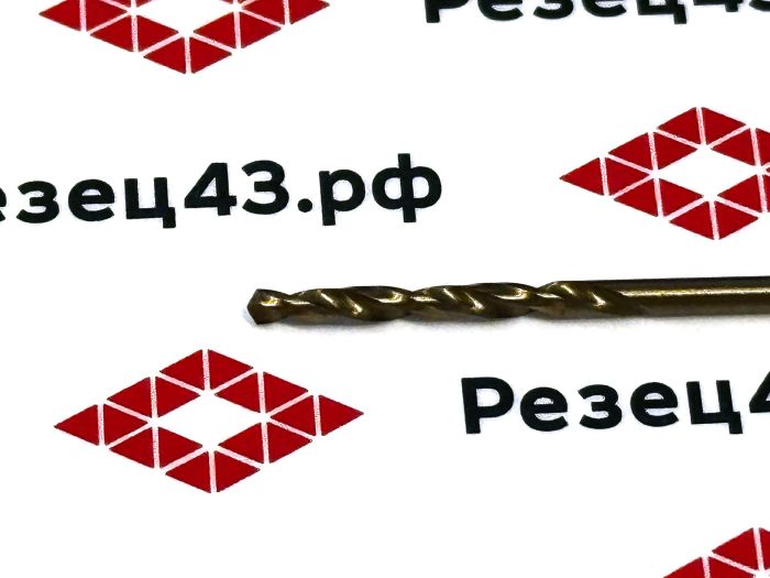 Сверло из быстрорежущей стали 2,1 мм HSS Co M35 (кобальт)