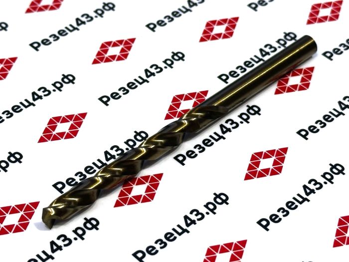 Сверло из быстрорежущей стали 6,3 мм HSS Co M35 (кобальт)