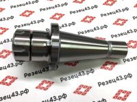 Цанговый патрон NT40 для цанг ER25 под штревель, шпильку, вылет 60 мм NT40-ER25-60