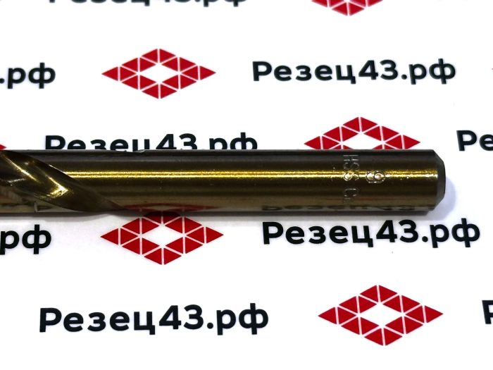 Сверло из быстрорежущей стали 9 мм HSS Co M35 (кобальт)