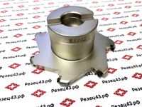 Дисковая насадная (корпусная) фреза тип SMP диаметр 125 мм под сменные круглые пластины RPMT1204 (SMP 125-R6-27-7T)