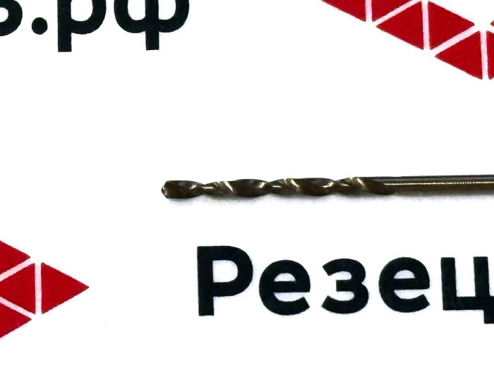 Сверло из быстрорежущей стали 1 мм HSS Co M35 (кобальт)