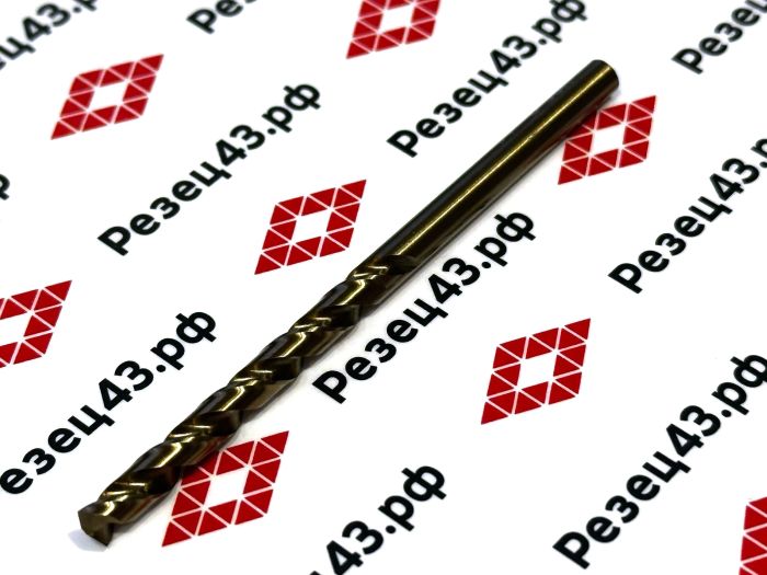 Сверло из быстрорежущей стали 4,3 мм HSS Co M35 (кобальт)