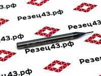 Концевая твердосплавная резьбовая фреза однорядная М1,8х0,35 (P,M,K)