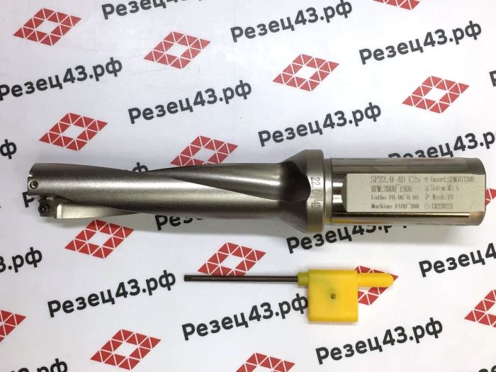 Корпусное сверло SP-22-C25-4D со сменными пластинами SP**