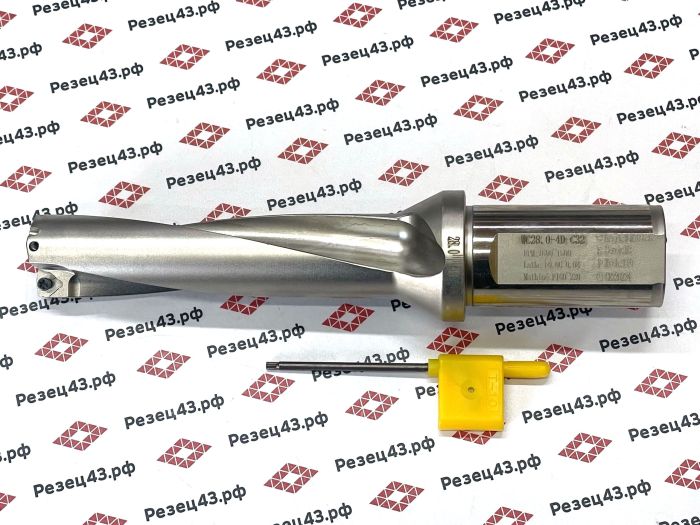 Корпусное сверло WC-28-C32-4D со сменными пластинами WC**