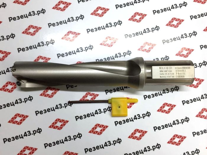 Корпусное сверло WC-34-C32-4D со сменными пластинами WC**