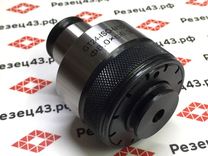 Быстросменная резьбонарезная цанга GT24-M10 ISO с обгонной муфтой