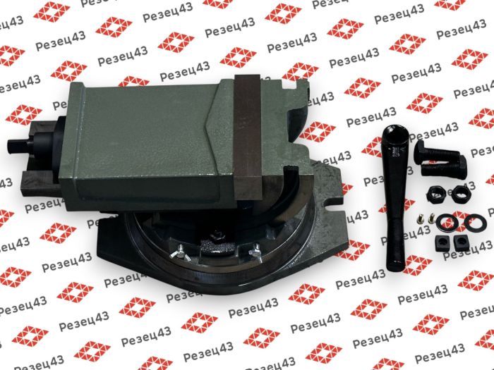 Тиски станочные синусные (наклонно-поворотные) 160 мм (QHK160)