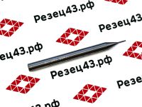 Концевая твердосплавная резьбовая фреза однорядная М1,2х0,25 (алюминий)