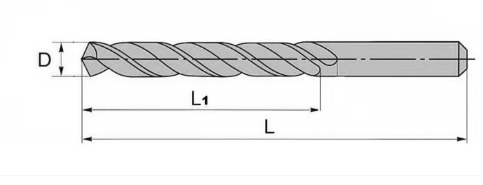 Сверло из быстрорежущей стали 2,0 мм HSS Co M35 (кобальт)