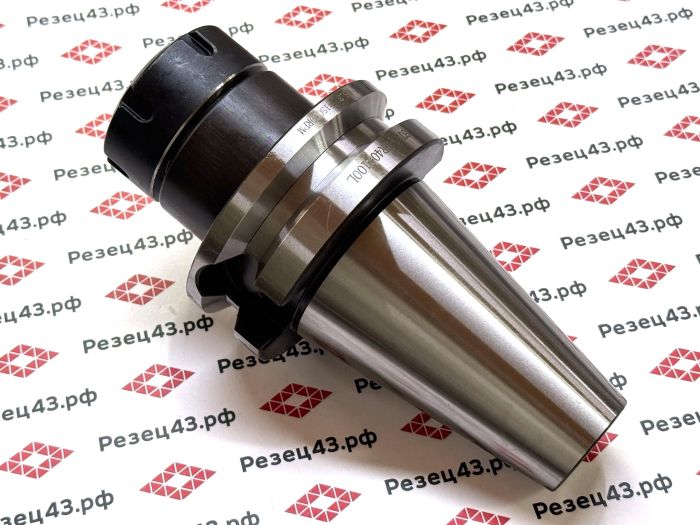 Цанговый патрон BT50 / ISO50 с ключом и набором цанг ER40 в кейсе (BT50-ER40-23PCS)