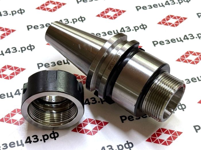 Цанговый патрон SK30 с ключом и набором цанг ER25 в кейсе (SK30-ER25-15PCS)