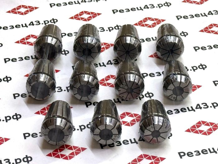 Цанговый патрон Морзе 4 с ключом и набором цанг ER20 в кейсе (MTB4-ER20-11PCS)