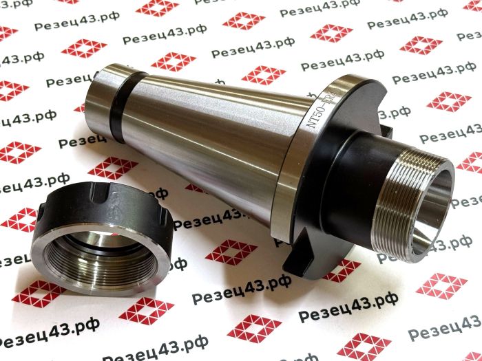 Цанговый патрон NT50 с ключом и набором цанг ER40 в кейсе (NT50-ER40-23PCS)