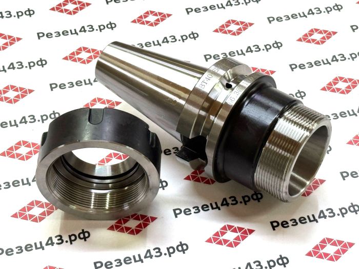 Цанговый патрон BT40 / ISO40 с ключом и набором цанг ER40 в кейсе (BT40-ER40-23PCS)