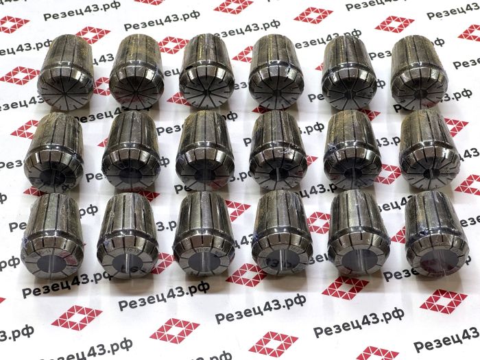 Набор высокоточных цанг ER32 в деревянном кейсе 18 шт (ER32-18 pcs)