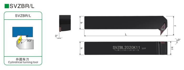 Резец наружного точения SVZBL2020K11